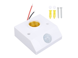 Portalámparas Ajustable Con Sensor De Movimiento Infrarrojo Y Base E27 Para Pasillo/sótano.