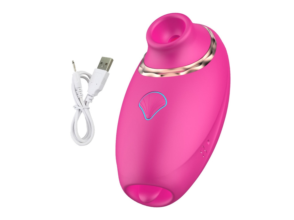 Vibrador De Masaje De Succin Para Lamer La Lengua 2 En 1 Con 7 Modos Para Mujeres (rojo Rosa) Bestvite