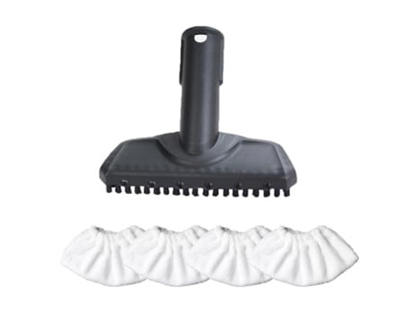 Juego de cabezal de cepillo con boquilla de pulverización, cubierta de paño de mopa para KARCHER SC Series SC1 SC2 SC3 SC4 SC5, accesorios de pieza...