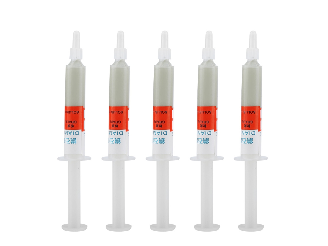 Pasta De Pulido Diamante 5 Piezas/set Compuesto Abrasivo Para Lapidación Paste Lapping W1.0 8000 Tubo Aguja