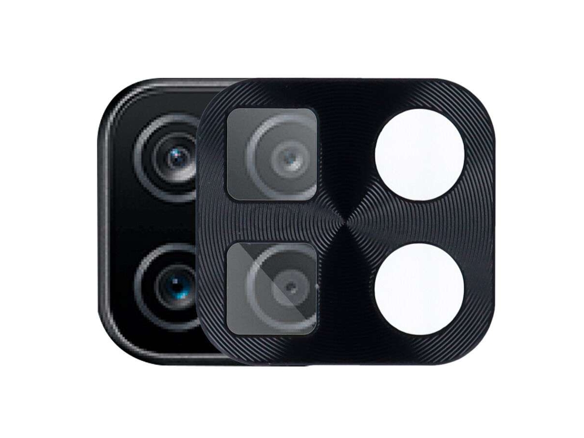 Protector Cámara Metalizado Negro Para Samsung Galaxy A12