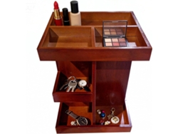 Organizador Giratorio Para Tocador De Perfumes Guardar Cosm Ticos Estante Almacenamiento R Stico Madera Ba O Productos