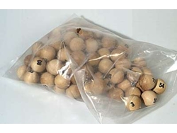 Juego de bolas de bingo de madera Hot Sports Toys, 90 piezas numeradas, 25 mm.