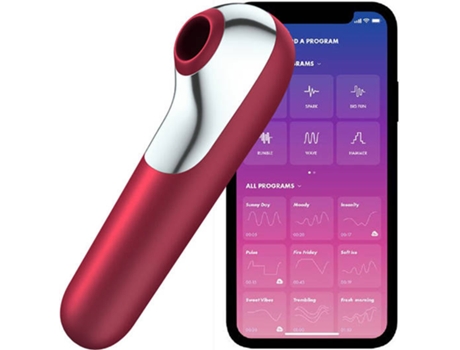 Vibrador SATISFYER Estimulador Dual Love Rojo