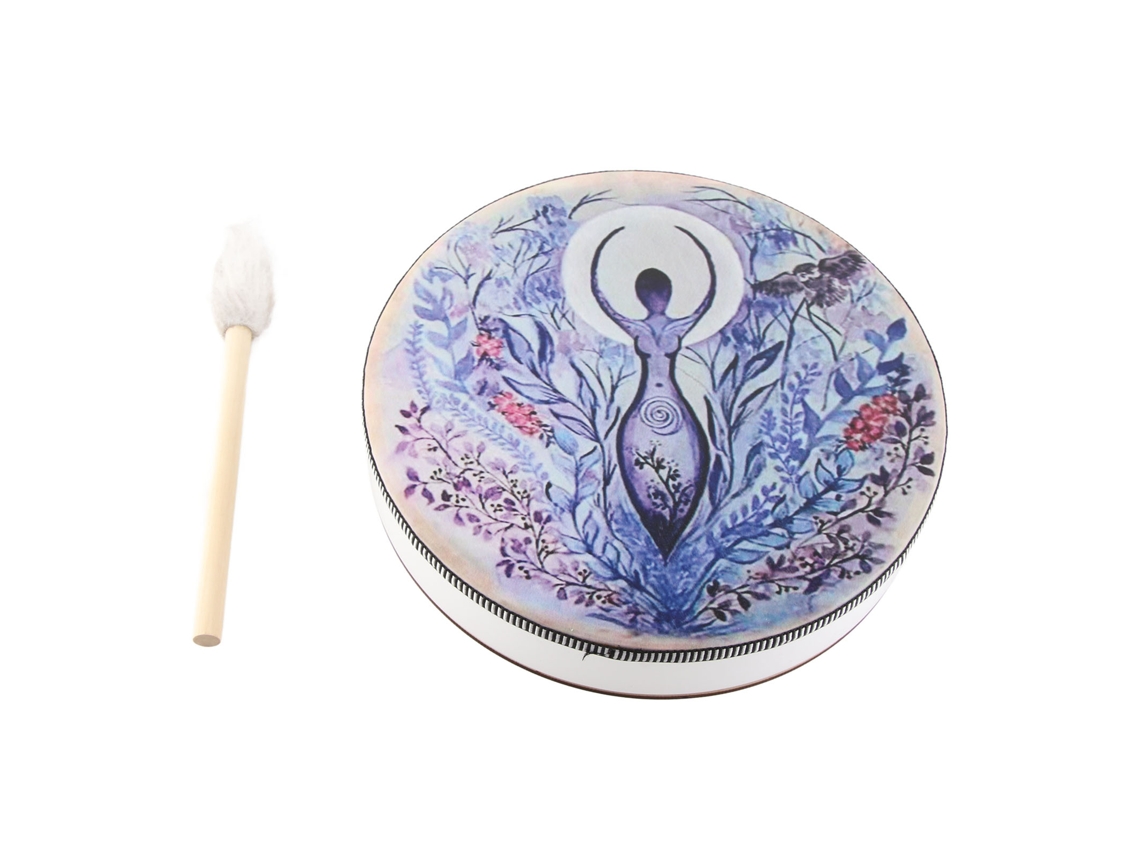 Tambor Chamánico Siberiano, Música Espiritual Artesanal Con Baqueta Decorativa, Instrumento De Percusión Para El Hogar.