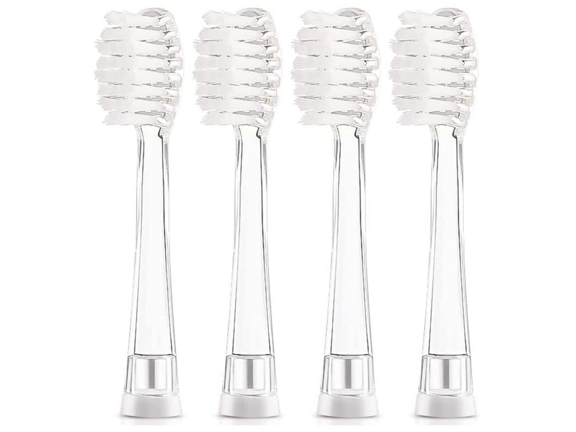 Cabezales De Cepillo De Dientes Eléctricos Compatibles Para Niños - 4 Piezas Para Modelos Seago, Yunchi, Brush Baby Y Dada Tech