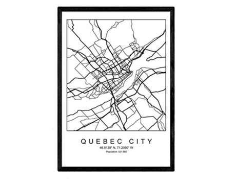 Lámina NACNIC Mapa Quebec (A3)