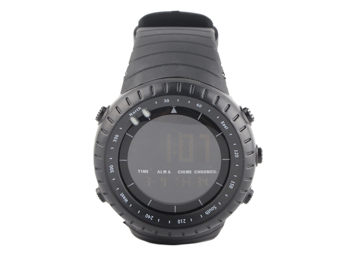 Reloj De Pulsera Digital Electrónico Hz500 Impermeable Para Deportes Al Aire Libre Y Uso Diario, Color Negro
