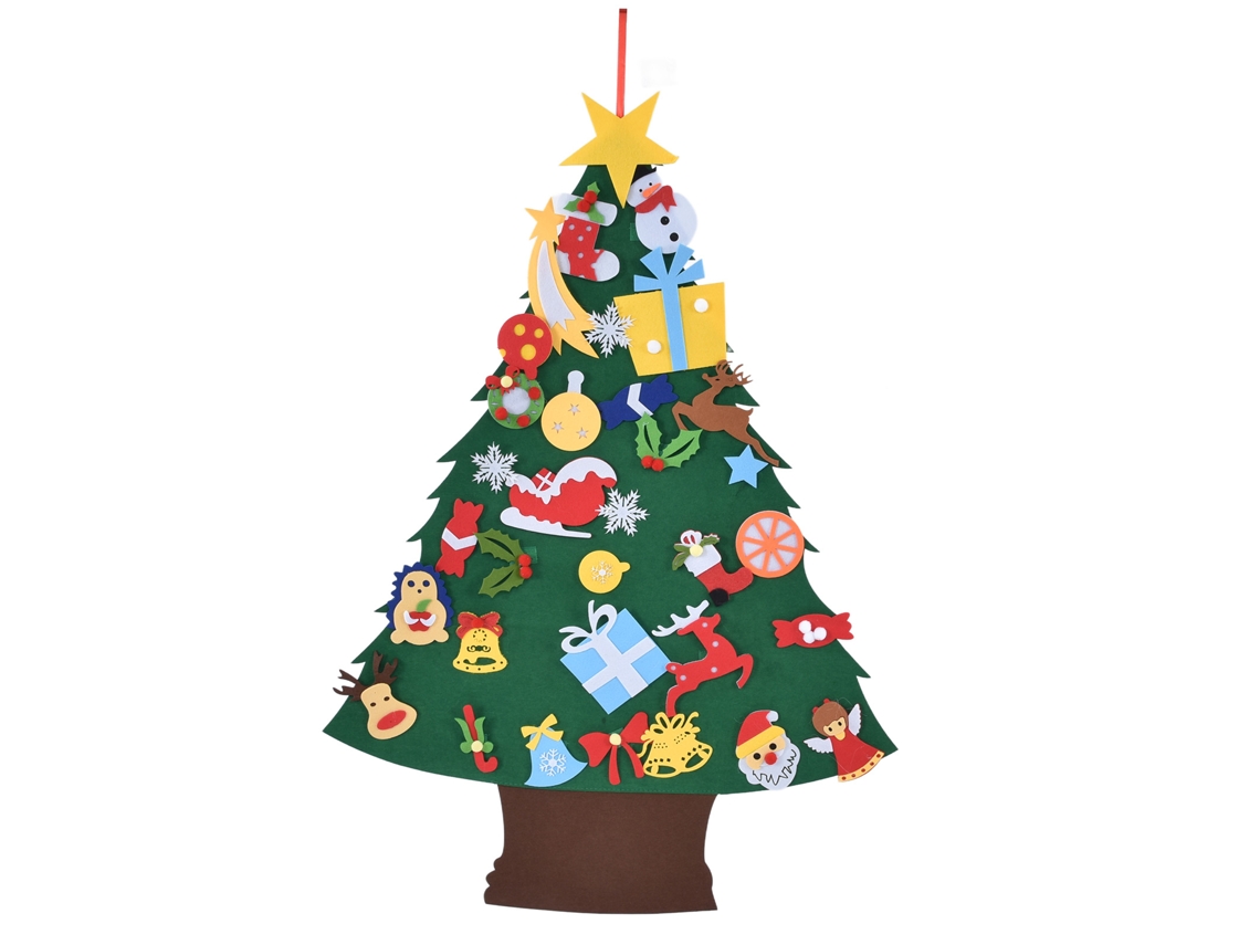 Fieltro navideño de 3 mm, diseño de puentes brillantes, decoración DIY