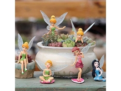 Ángeles y hadas en miniatura, accesorios de jardín, figuras de resina para decoración de exteriores, adornos para macetas y jardineras Truyuety
