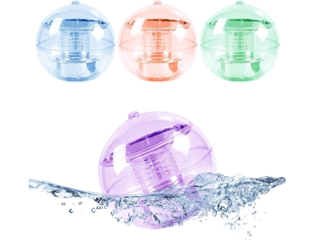 MAGGIFT 4 Pack Solar Floating Ball Lights, Disco Pool and Pond Light Auto RGB Color Changing, Wireless LED Show Decor Lighting, IP 67 Waterproof