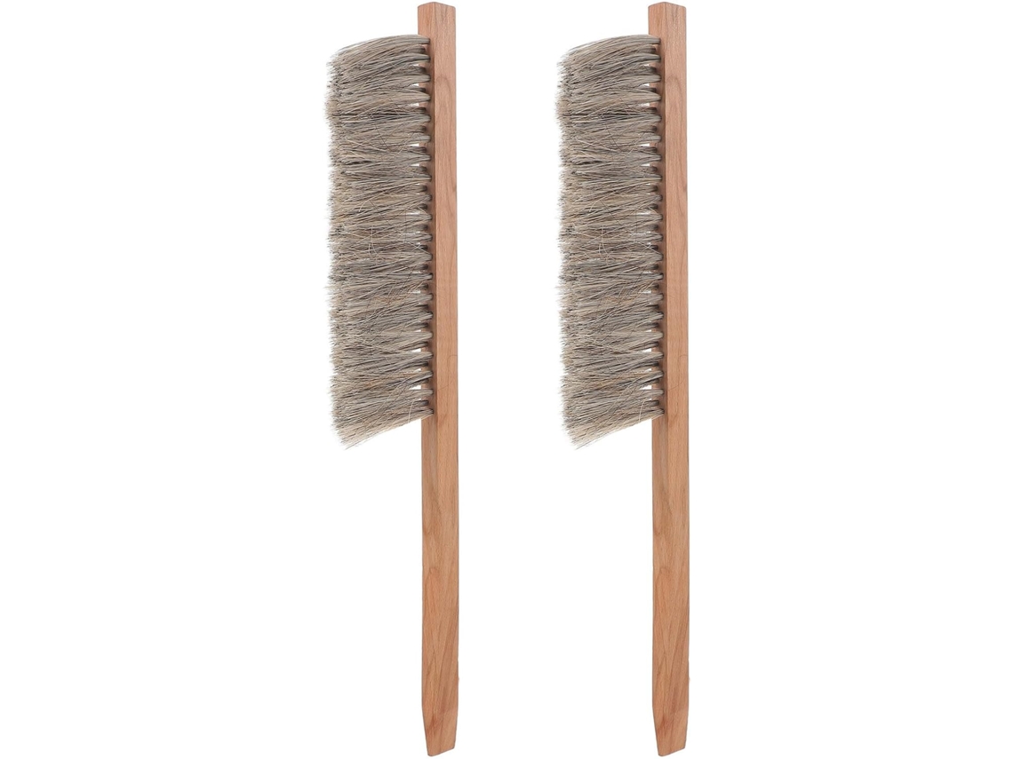 Juego De 2 Cepillos De Madera Inoomp Para Colmenas Con Mango, Cepillo De Limpieza Suave Para Herramientas De