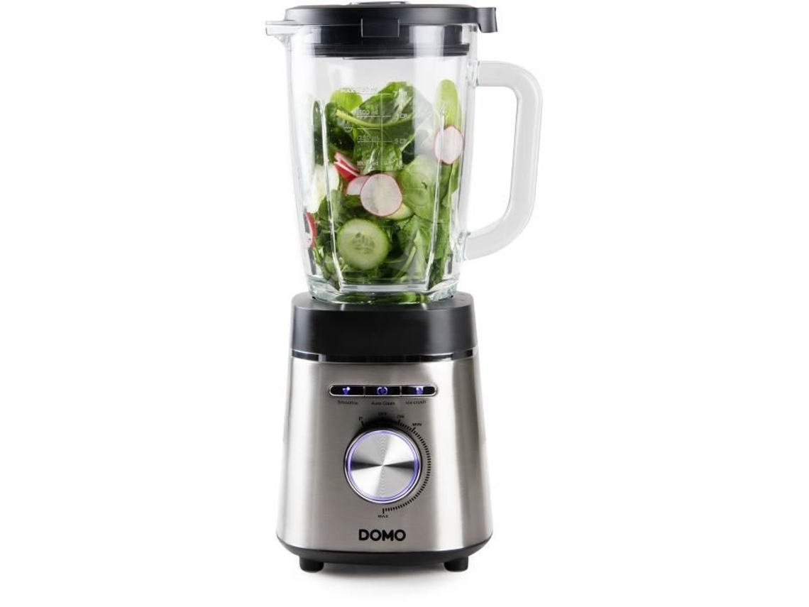 Licuadora Domo Do740bl de alta velocidad, 1400 W, 1,75 L, color ceniza