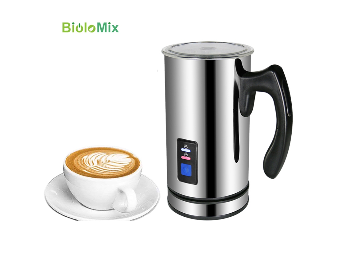 Espumador De Leche Eléctrico Biolomix 3 En 1 Para Latte, Capuchino Y Chocolate Caliente, 110 V