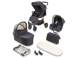 Cochecito Babygo Style 3 en 1 negro y oro rosa