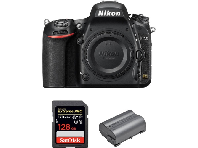 Kit Cámara Réflex NIKON D750+ 128GB + EN-EL15b