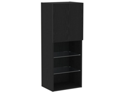 Conjunto de mueble de TV de roble negro 40,5x30x102 cm MAISON EXCLUSIVE