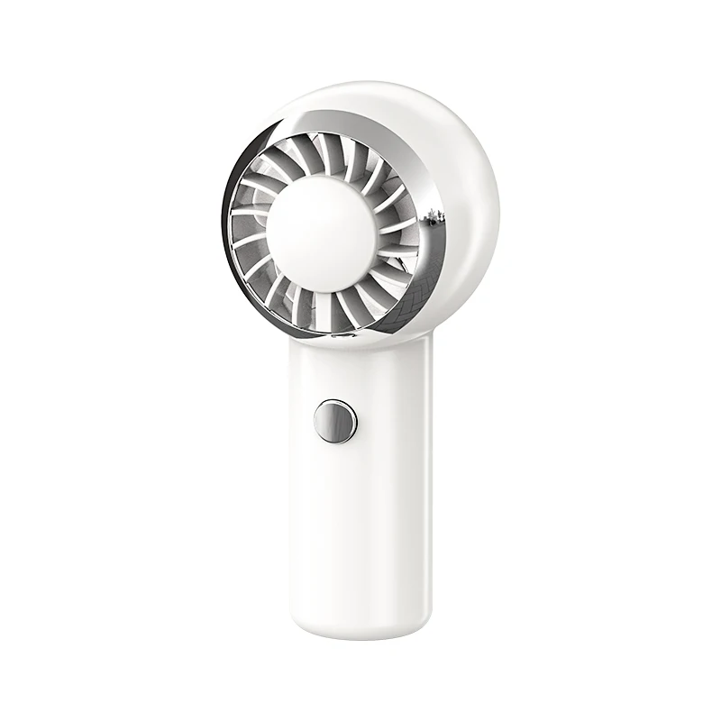(blanco) 1 Mini Ventilador De Mano, 3 Velocidades De Viento, Ventilador Usb De Bolsillo