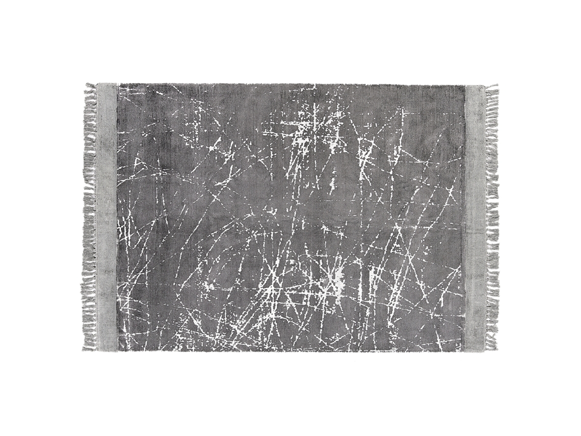 Alfombra de pelo corto BELIANI Hanli de Viscosa Gris 160x230