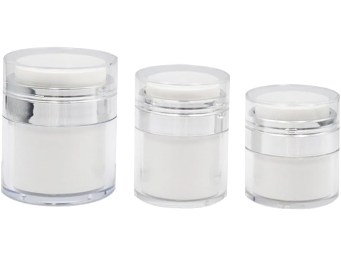 Juego De 3 Frascos Vacíos Para Cosméticos Y Cremas, Tarros De Almacenamiento Resistentes Al Desgaste.