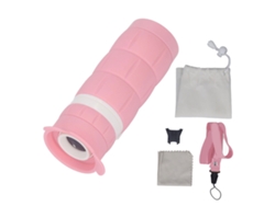 Telescopio monocular infantil 2026 con lente HD de alta magnificación y protección ocular, color rosa.