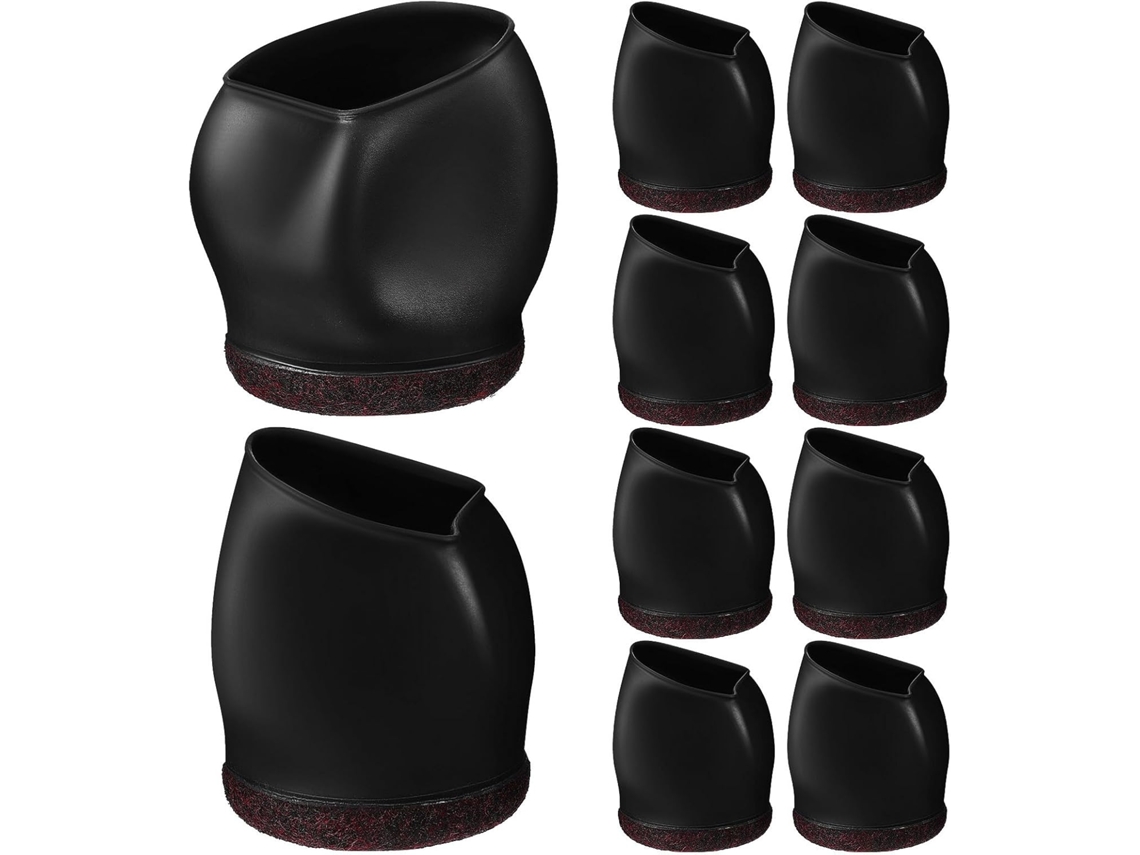 Protectoras Patas Ruedas 4.5-5.5 Fundas Silla Tpe Negro