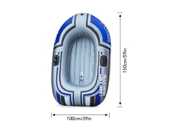 Bote Hinchable Portátil De Pvc Grueso, Plegable, Con Flotador Para Piscina.