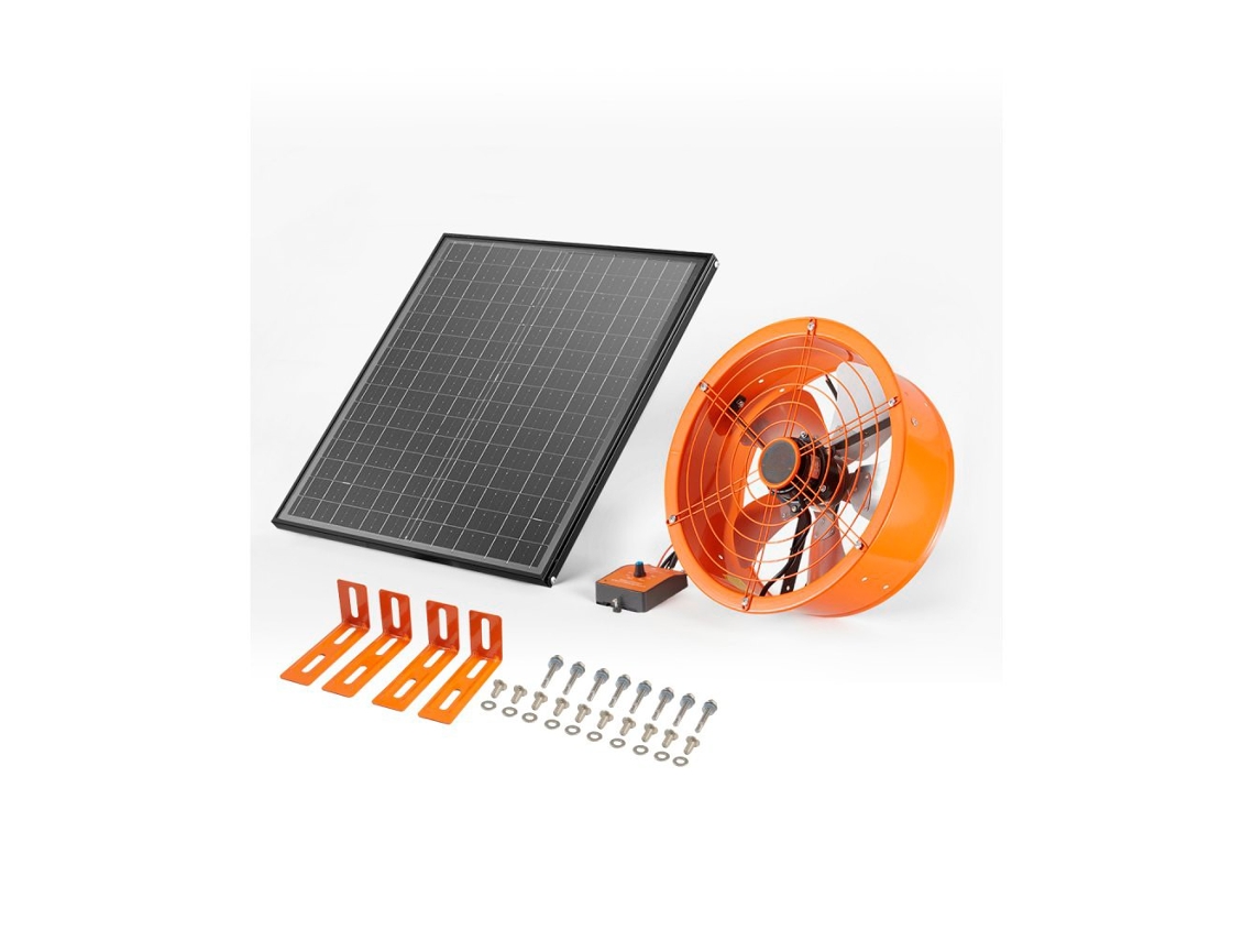 Extractor Solar con Termostato Ø400 mm con 1300 CFM para Ventilación de Techo Tekmaquinas