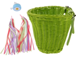 Cesta infantil Slowmoose con campanilla y borlas