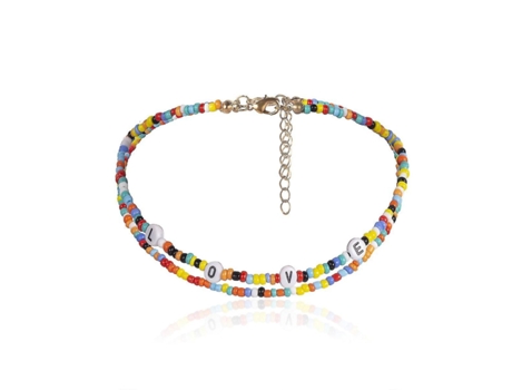 Collar de gargantilla con cuentas Daisy Rainbow Collar Boho Colorado de semillas de color corta de girasol cortas de vidrio de verano cuello colgar