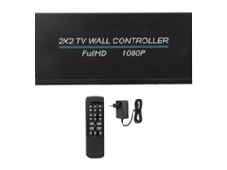 Controlador De Videowall 2x2 4k 30hz Con 8 Modos De Empalme Y Rotación De 180 Grados, Enchufe Europeo.