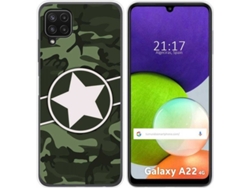 Carcasa Samsung Galaxy A22 4G / M22 TUMUNDOSMARTPHONE Camuflaje 01 Multicolor
