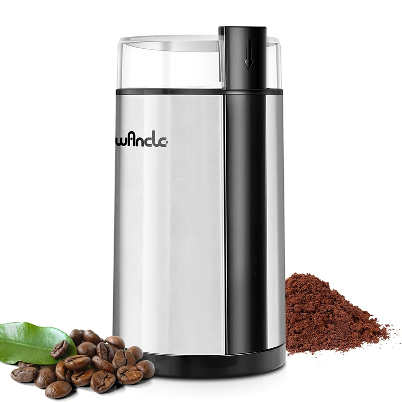 Molinillo De Café Eléctrico (220 V, Estándar Europeo), Molinillo De Granos De Café De Acero Inoxidable, Multifuncional, 200 W.