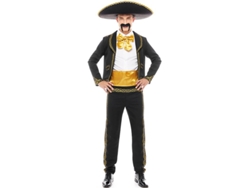 Disfraz de Hombre PARTILANDIA mariachi charro negro y oro (Tam.: S)