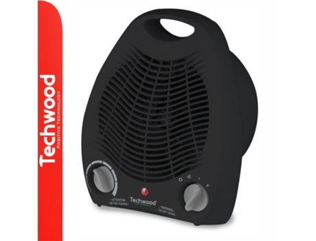 Termoventilador TECHWOOD Negro 2000W
