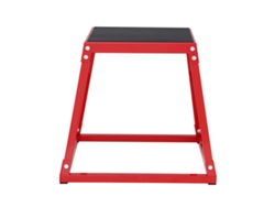 Cajón De Salto Pliométrico Succebuy De 18 Pulgadas Para Fitness, Rojo, Antideslizante