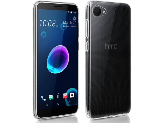 Carcasa y Protector Cristal Templado HTC Desire 12 AVIZAR 360 Transparente