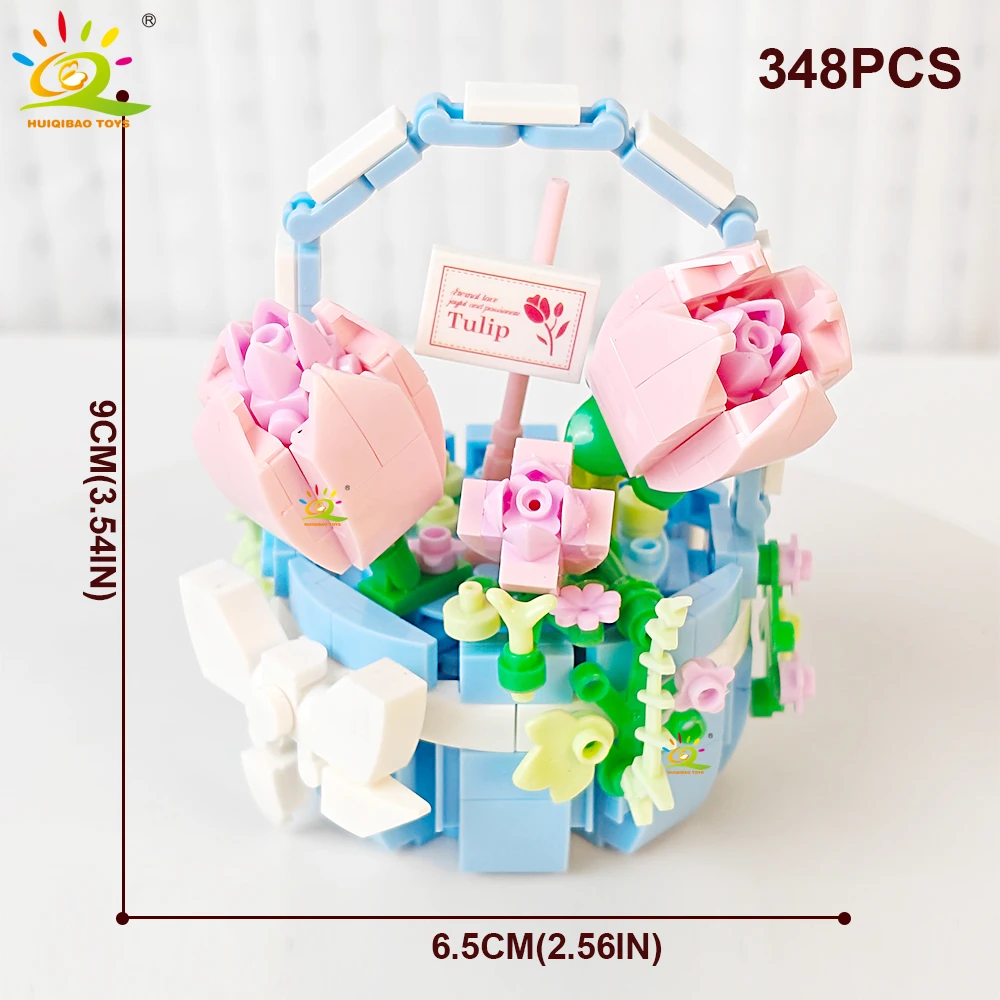 Juego de bloques de construcción de flores en miniatura para armar - Ramo eterno
