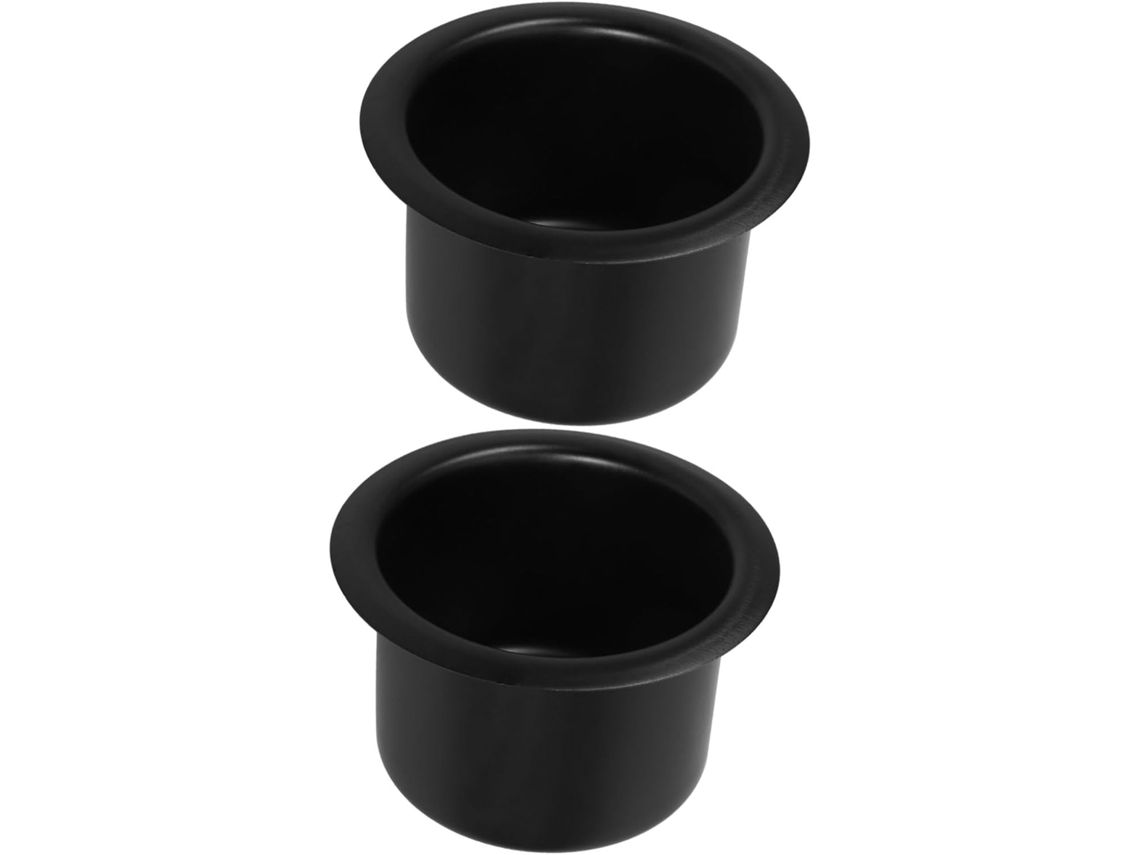 Juego de 2 armarios de oficina de acero negro.