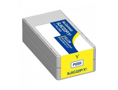 Cartucho de Tinta Compatible EPSON Sjic22P Amarillo Tinta Pigmentada (C33S020604 - Sjic22Py)