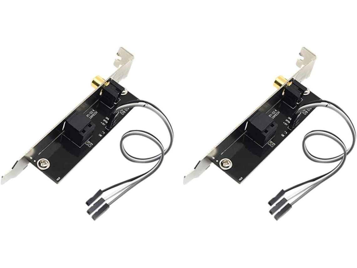 Placa De Salida Con Soporte Para Cable Y Tarjeta Hija Óptica Spdif De 24 Bits Y 192 Khz (2 Unidades)