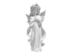 Baok - Figura de ángel orando, estatua de yeso, decoración artística, adorno para el hogar y la oficina.