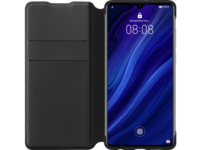 Funda HUAWEI P30 Wallet Negro