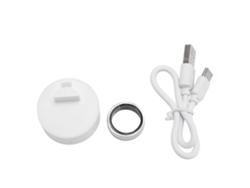 Anillo Inteligente (monitor De Salud Con Podómetro) Anillo Inteligente Bluetooth Ip68 Resistente Al Agua Con Estuche De Carga Unisex Kr1