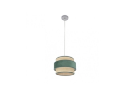 Lámpara colgante Reyes 1xe27 Cromo/Verde Natural Regx30x30 Cm Fabrilamp