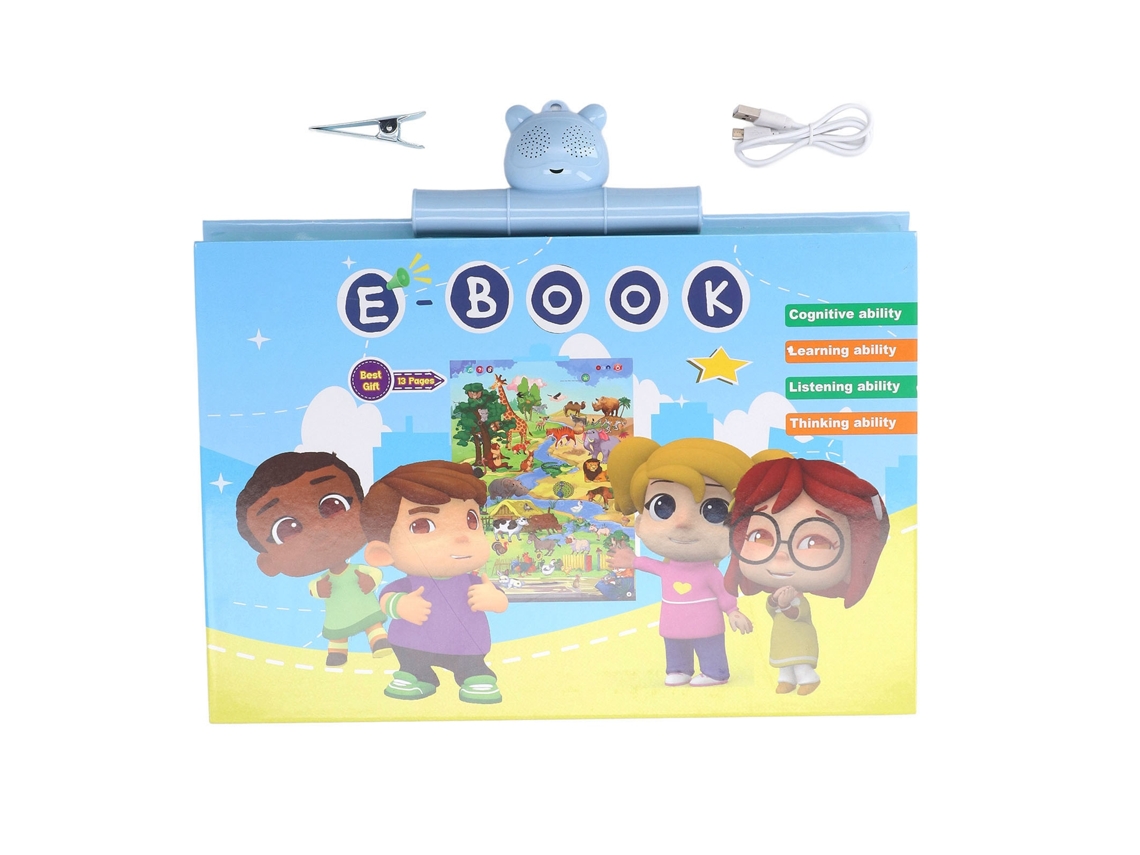 2026 Póster Interactivo De Alfabeto Con Altavoz Y Luz Recargable Juguete Educativo Musical Para Aprender Abc