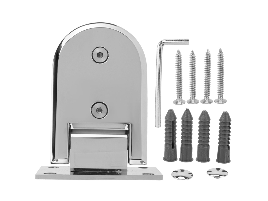 Abrazadera Bilateral De Vidrio De 90 Grados Para Puerta Corredera Plegable De Baño De 8-12 Mm, Acero Inoxidable 304