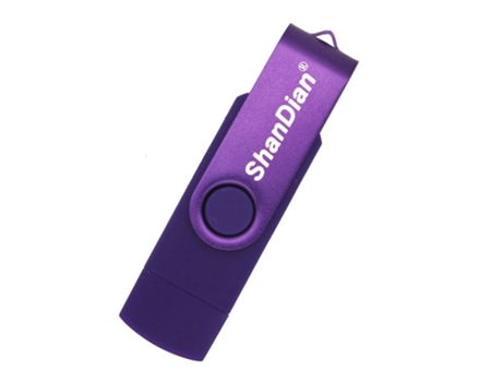 Pen USB SLOWMOOSE Almacenaje Externo de Alta Velocidad Otg (Morado - 64GB)