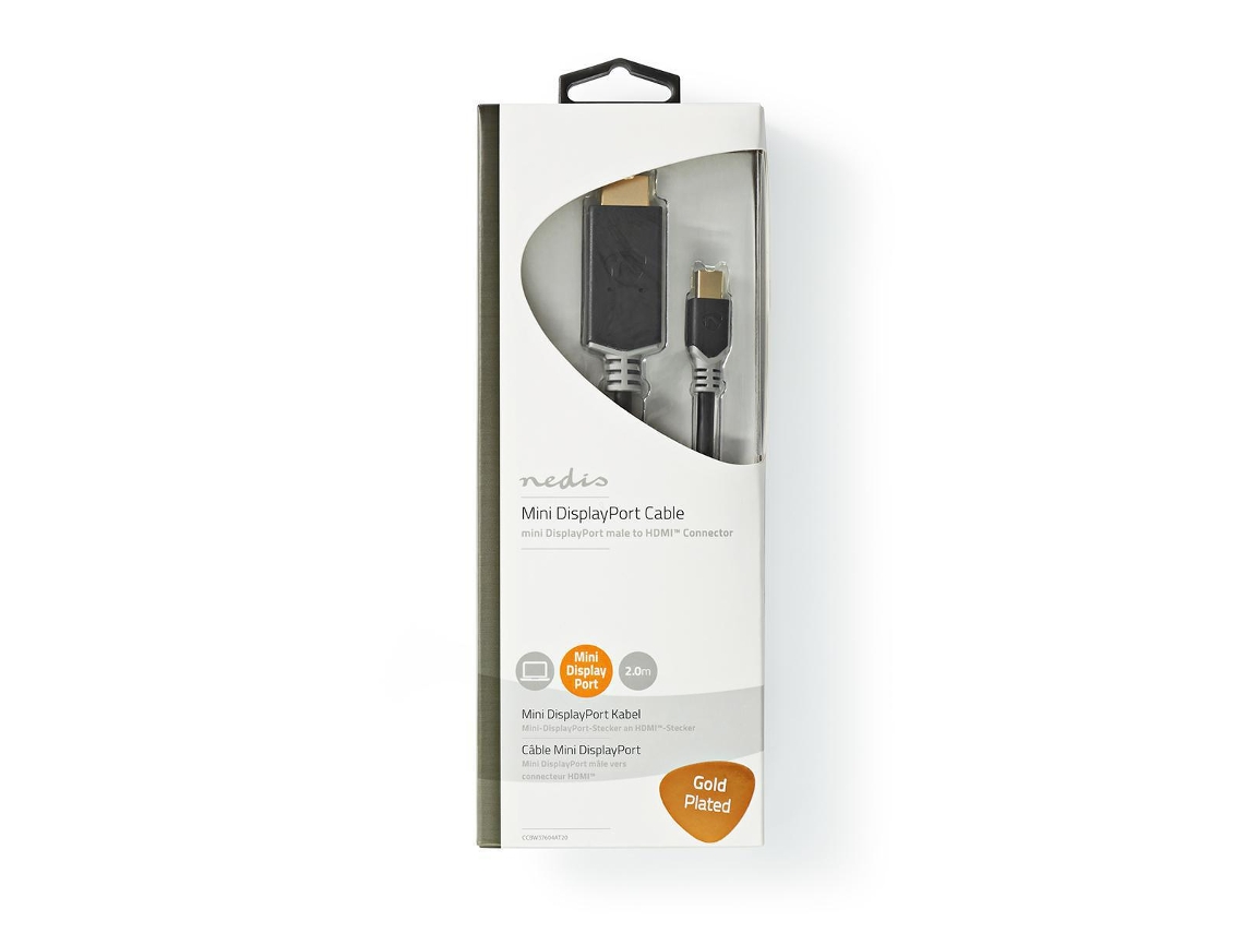 Nedis Ccbw37604At20 Adaptador de Cable de Video 2M Mini Displayport Hdmi Antracita