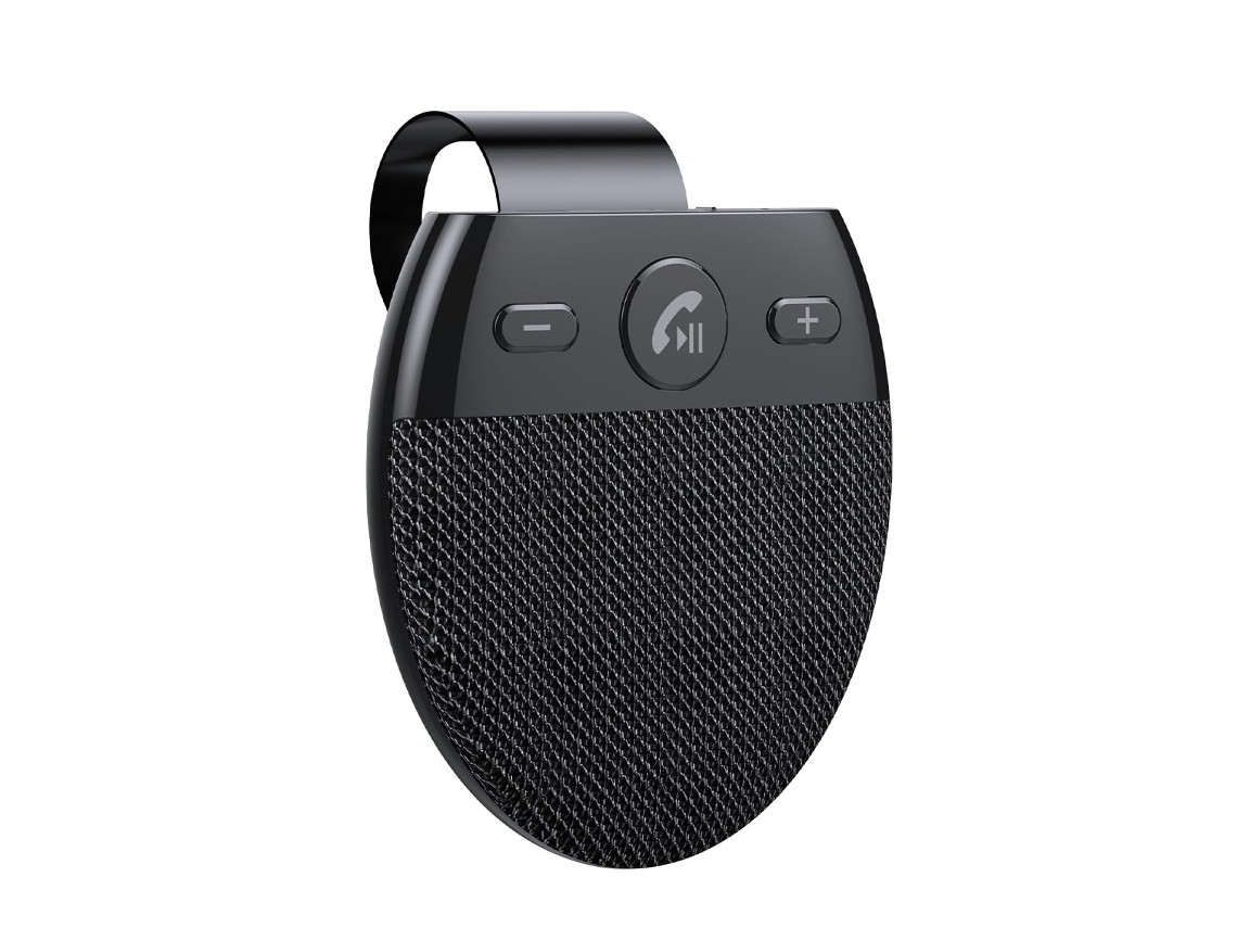 Kit manos libres Bluetooth para coche ELORY, altavoz para visera con conexión automática y reproducción de música.
